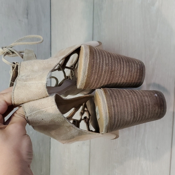 Steve Madden Women Nilunda Lace Up Suede Heels shoes sz 11B - Picture 6 of 14